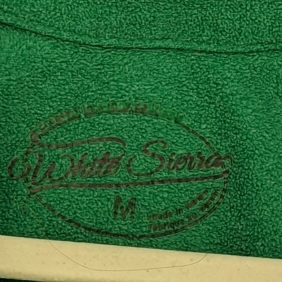 White Sierra 1/2 Zip Fleece Pullover Green M - Picture 6 of 7